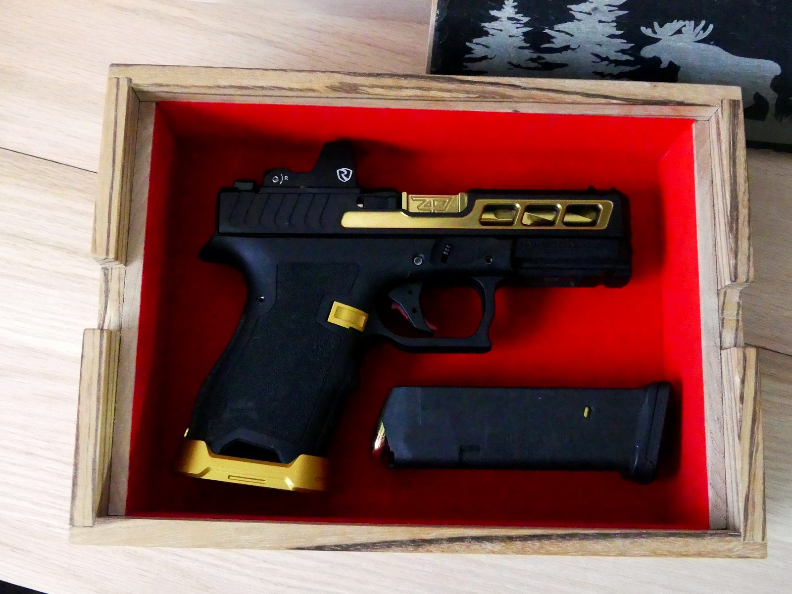 Zebrawood Pistol Box