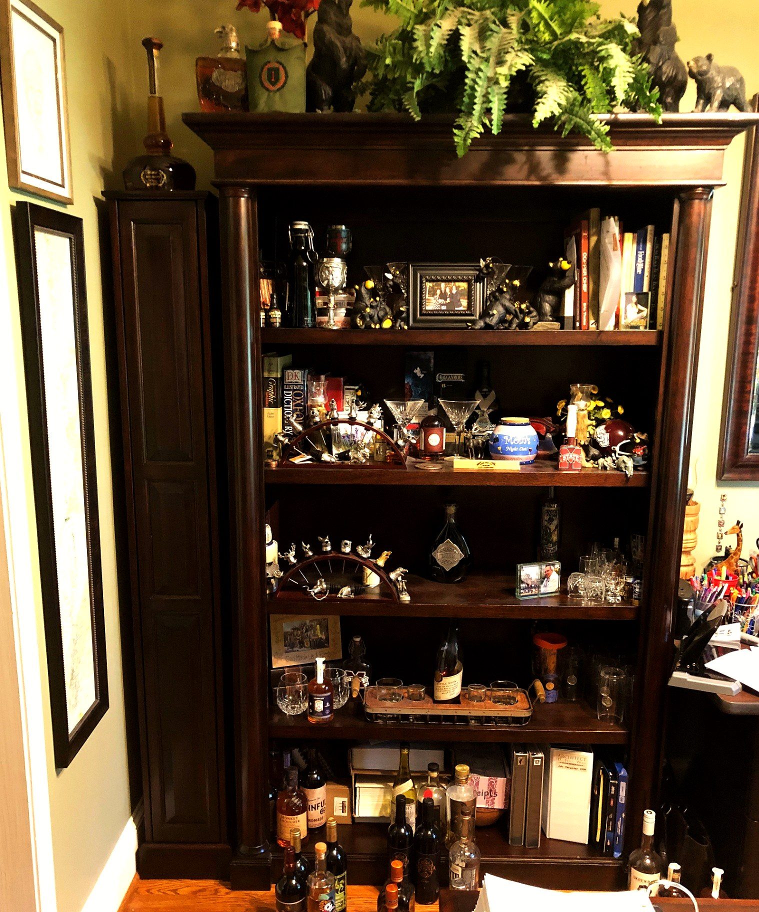 Custom Home Liquor Cabinet