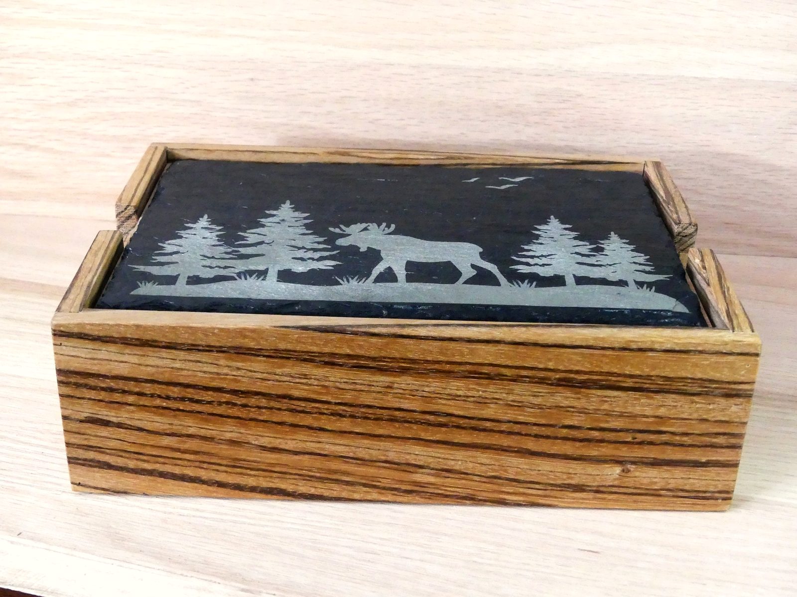 Zebrawood Pistol Box