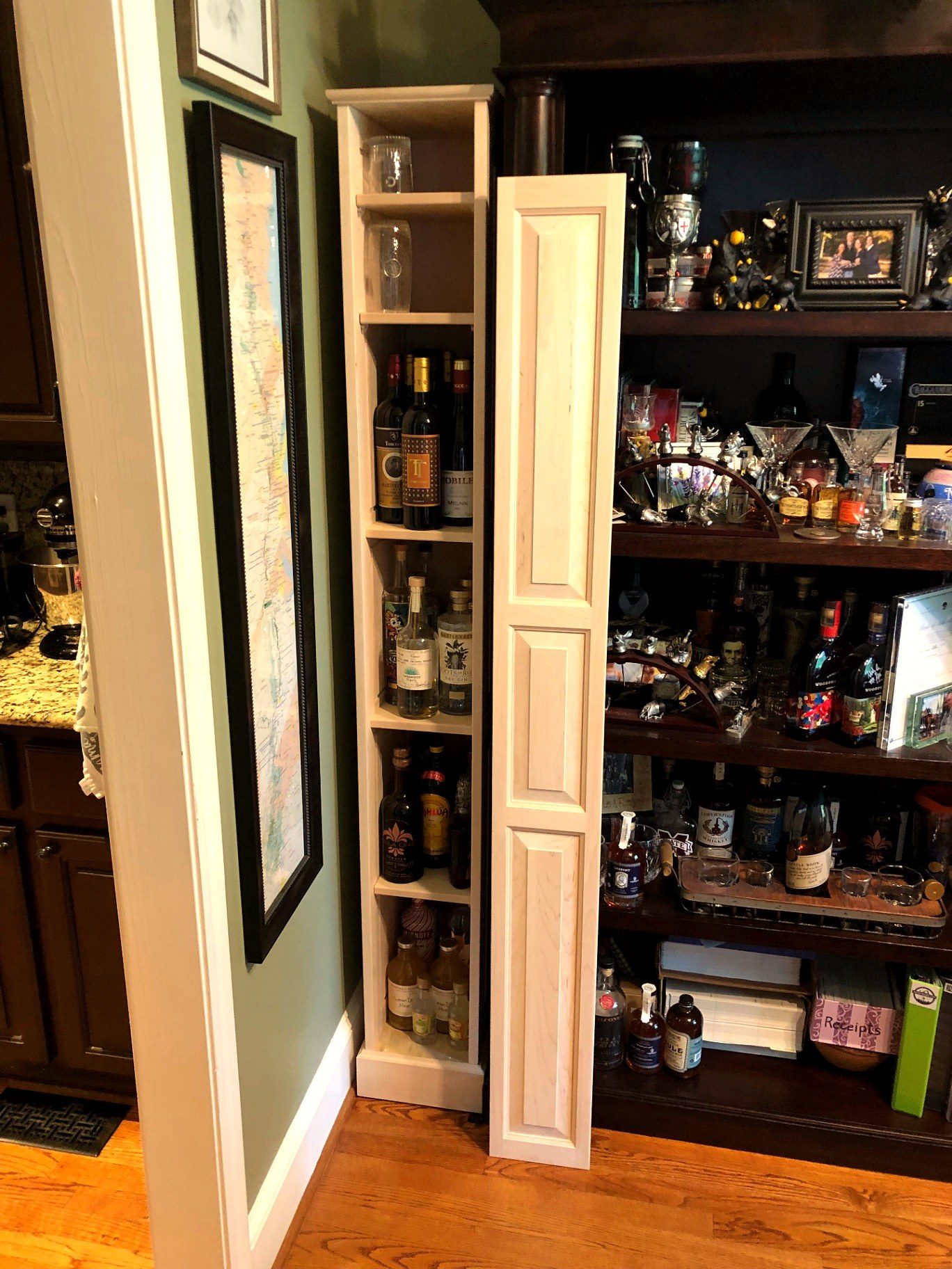 Custom Home Liquor Cabinet