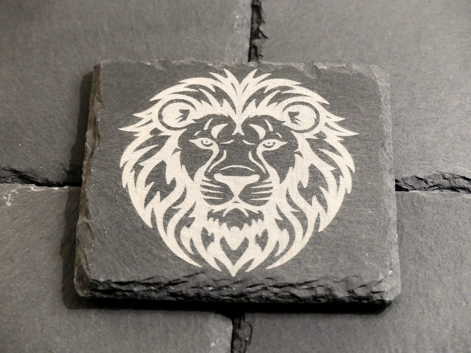 Lion Slate Coasters