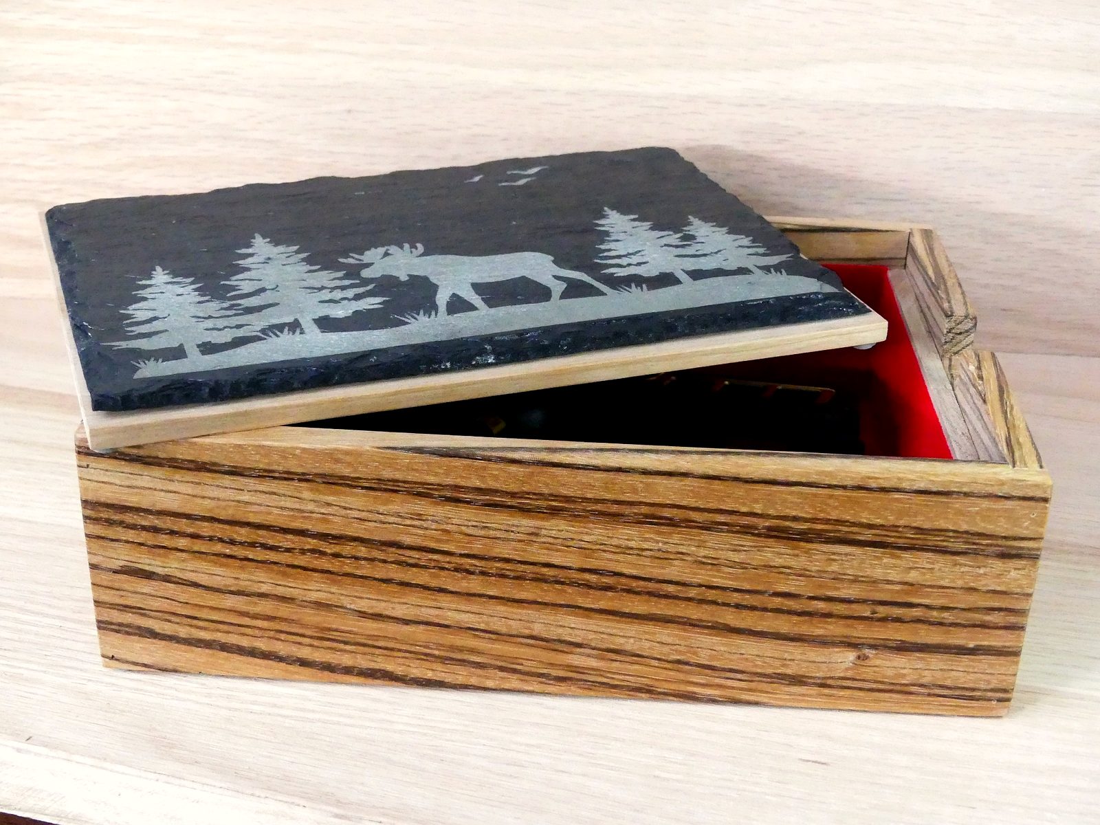 Zebrawood Pistol Box