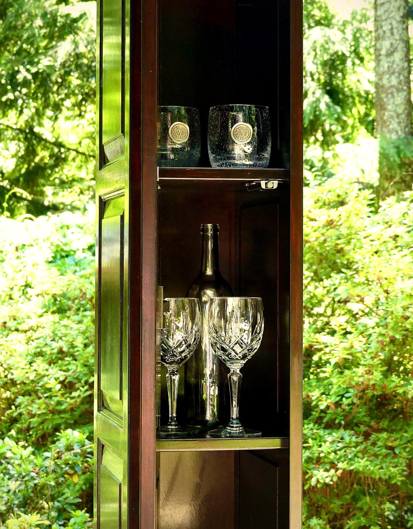 Custom Home Liquor Cabinet