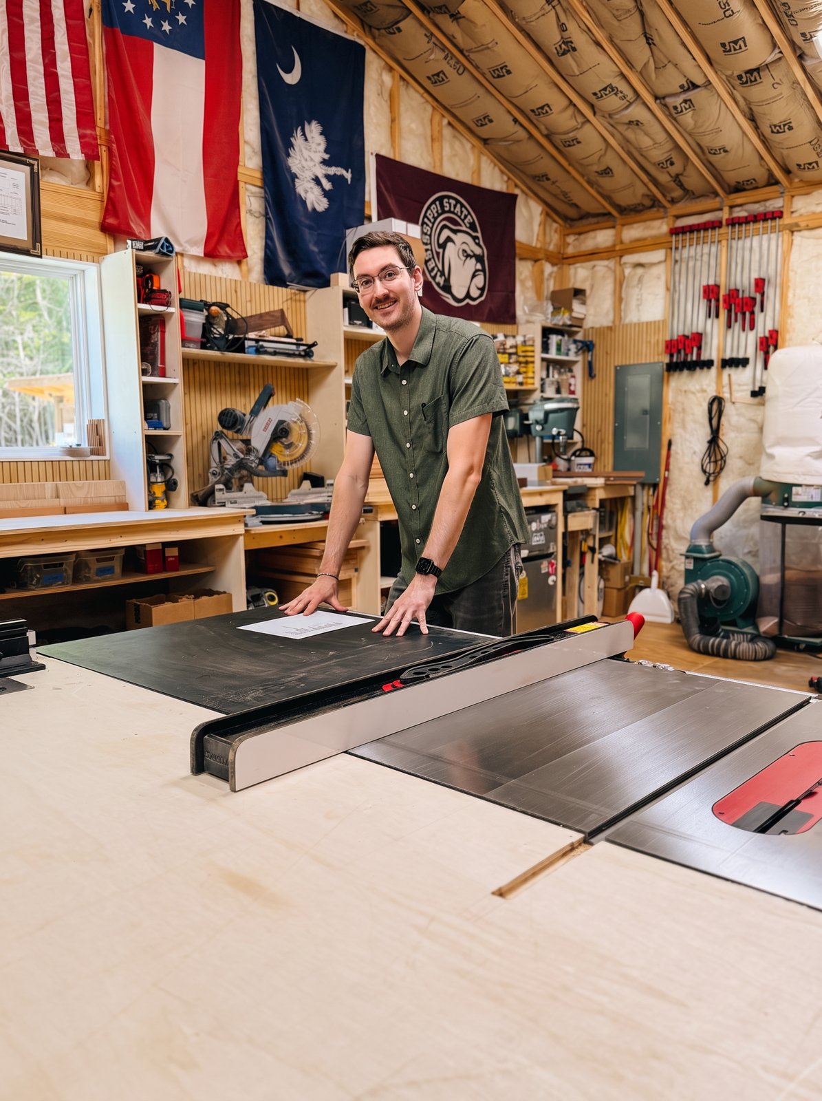 Noah L. Ward in the workshop